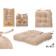 SET 2 COJINES SILLA MARRON 40X40CM