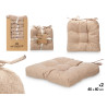SET 2 COJINES SILLA MARRON 40X40CM