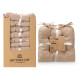SET 2 COJINES SILLA MARRON 40X40CM