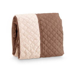 COUVRE FAUTEUIL REMBOURRE 2 PLACES MARRON