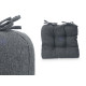 SET 2 CUSCINI SEDIA GRIGIO SCURO 40X40CM