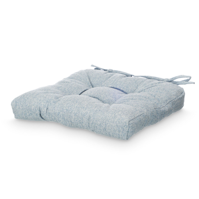 SET 2 CHAIR PILLOWS BLUE 40X40CM 