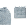 SET 2 COJINES SILLA AZUL 40X40CM