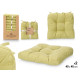 SET 2 COUSSINS DE CHAISE VERT 40X40CM