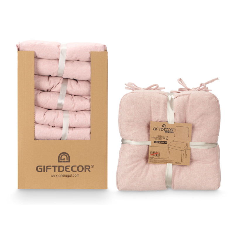 SET 2 COJINES SILLA ROSA 40X40CM