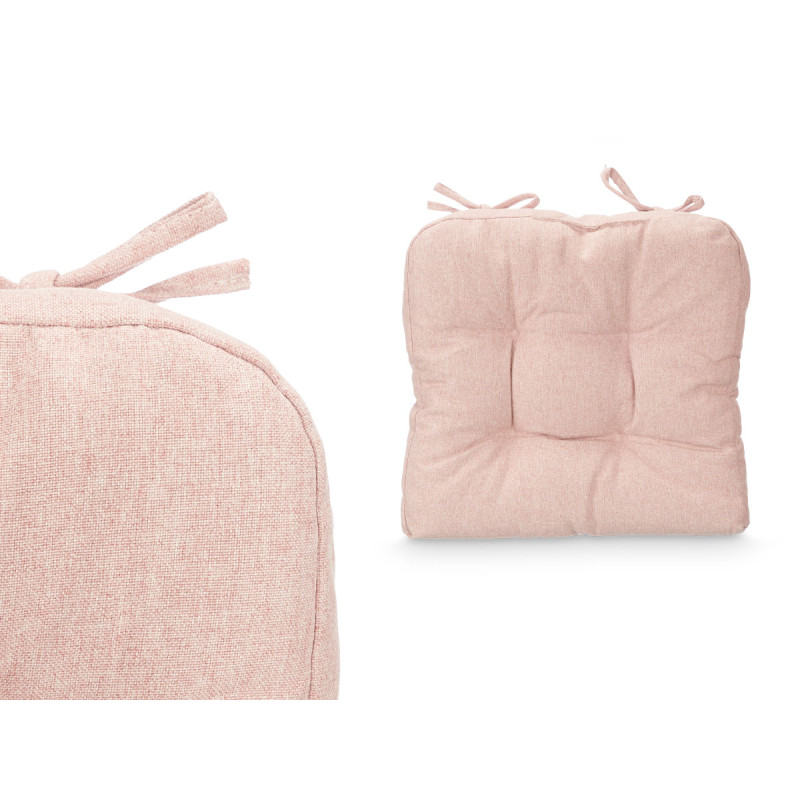SET 2 CHAIR PILLOWS PINK 40X40CM 