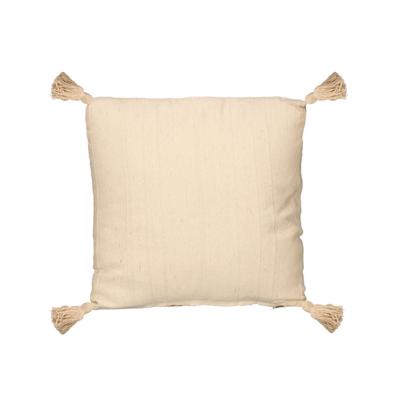 COUSSIN EVER RAYURES BEIGE 45X45CM