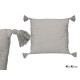 COUSSIN EVER RAYURES GRIS 45X45CM