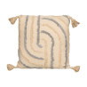 COUSSIN IRIS BRODÉ GRIS 45X45CM
