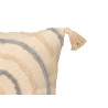 COUSSIN IRIS BRODÉ GRIS 45X45CM