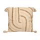 CUSCINO RICAMATO IRIS MARRONE 45X45CM