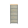 MUEBLE 5 CAJONES GRIS