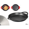 POÊLE À PAELLA EN ALUMINIUM 30 CM NOIRE POIGNÉES