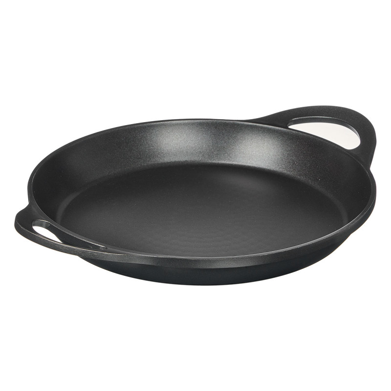 PADELLA PAELLA ALLUMINIO NERO INDUZIONE 30 CM MANI