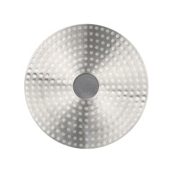 PAELLEIRA ALUMINIO PRETO INDUCAO 35 CM PEGAS
