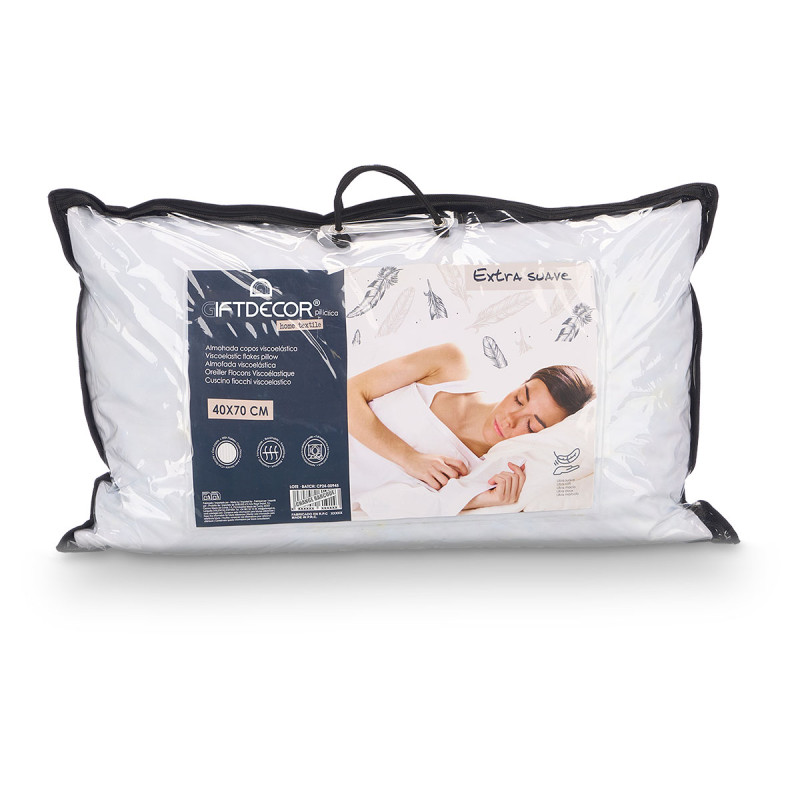 VISCOELASTIC FLAKES PILLOW EXTRASOFT 40X70CM