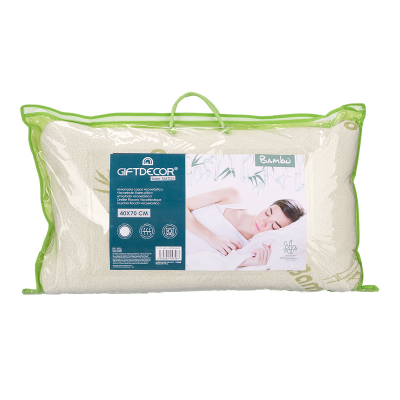 VISCOELASTIC FLAKES PILLOW BAMBOO 40X70CM