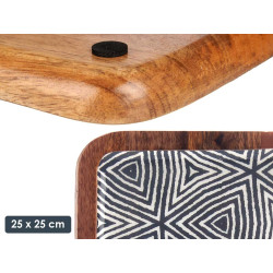 CENTRO DE MESA QUADRADO 25X25 ETNICO 