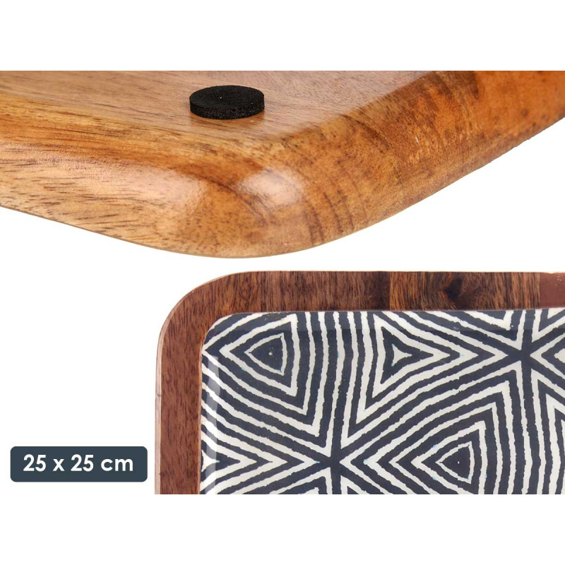 CENTRO DE MESA CUADRADO 25X25 ETNICO
