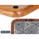 CENTRE DE TABLE CARRE 25X25 ETHNIQUE 