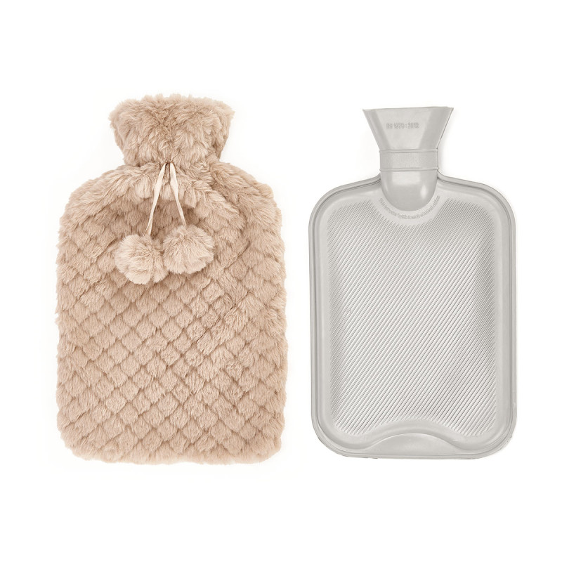 BORSA DELL'ACQUA 1.8L FODERA PELO BEIGE