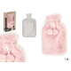 BOUILLOTTE À EAU 1.8L ROSE HOUSSE À POILS
