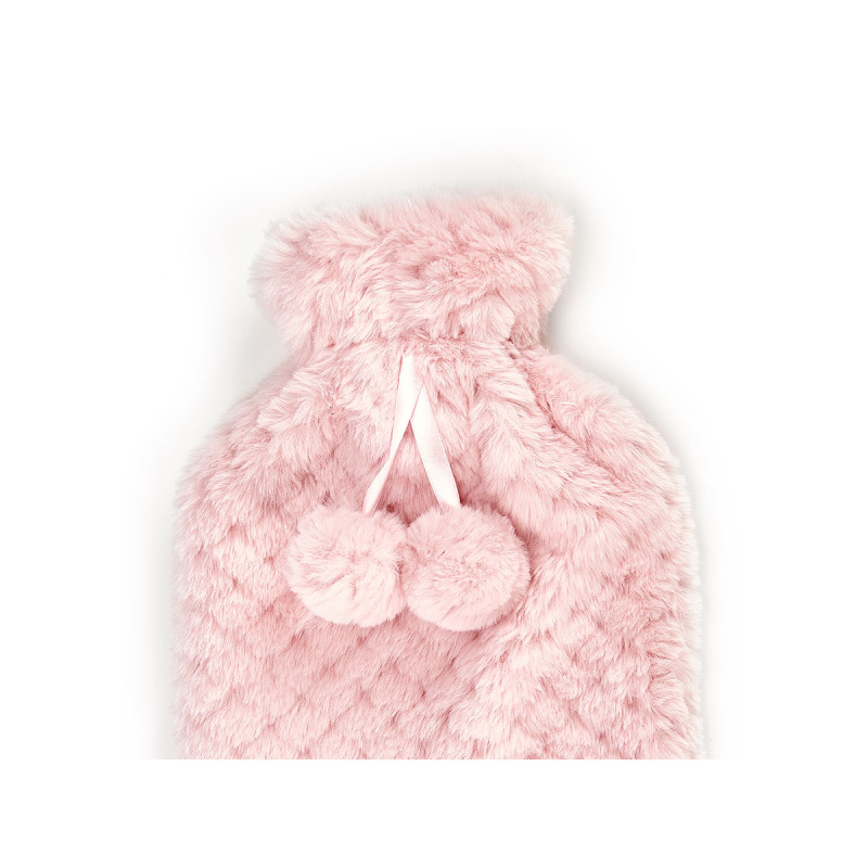 BOLSA AGUA 1.8L FUNDA PELO ROSA