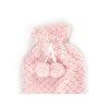 HOT WATER BAG 1.8L PINK PILE COVER