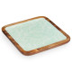CENTRE DE TABLE CARRE 25X25 FEUILLES 