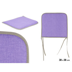 COUSSIN CHAISE 38X38CM LILAS