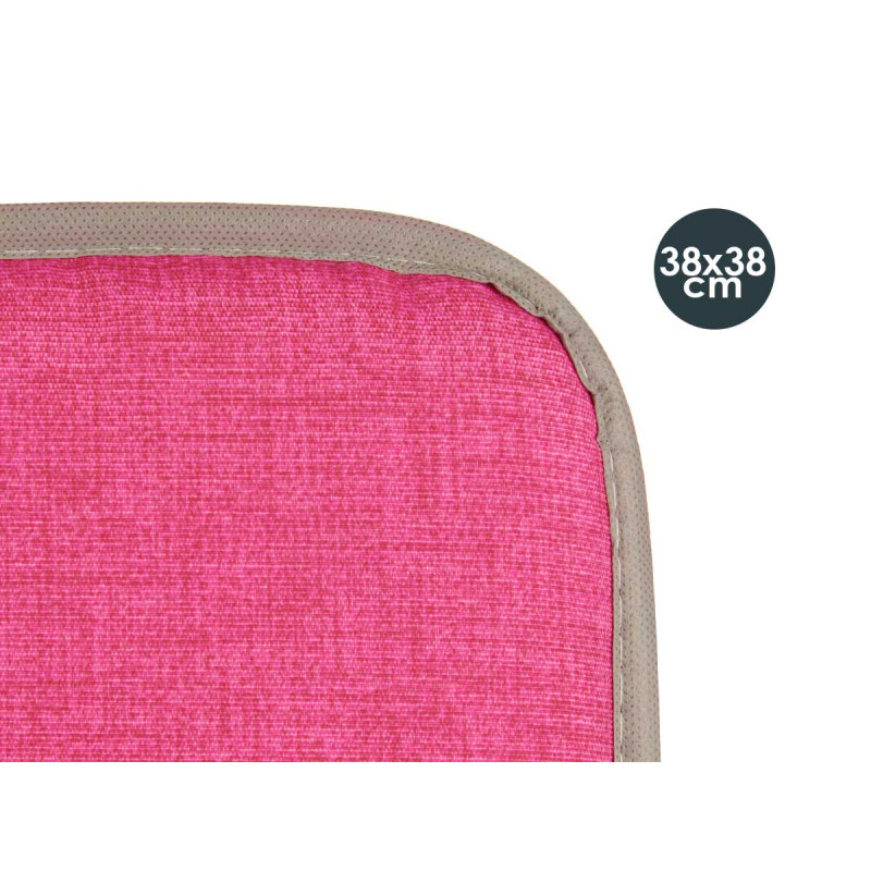 CHAIR CUSHION 38X38CM PINK