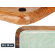 CENTRE DE TABLE CARRE 25X25 FEUILLES 