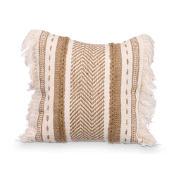 BEIGE ESPARTO CUSHION 45 X 45 CM