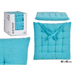 COUSSIN DE CHAISE UNI BLEU
