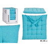 BLUE PLAIN CHAIR CUSHION