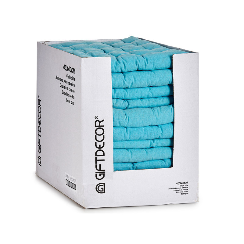 COUSSIN DE CHAISE UNI BLEU