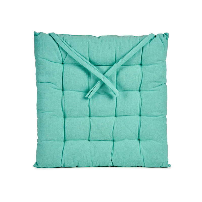 COUSSIN LISSE TURQUOISE