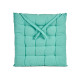 COUSSIN LISSE TURQUOISE
