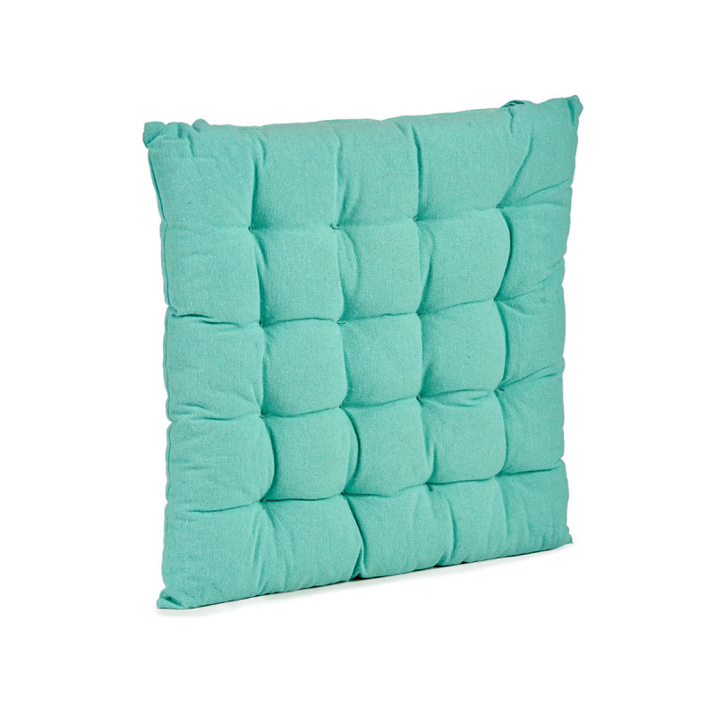 COUSSIN LISSE TURQUOISE