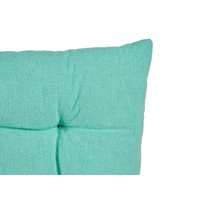 COUSSIN LISSE TURQUOISE