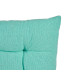 COUSSIN LISSE TURQUOISE