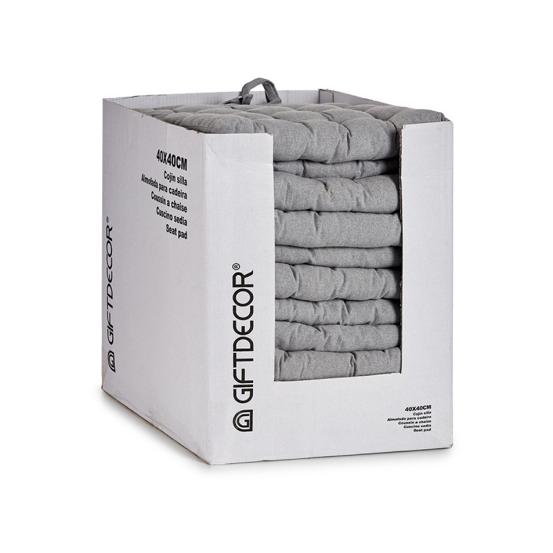 GREY PLAIN CUSHION 