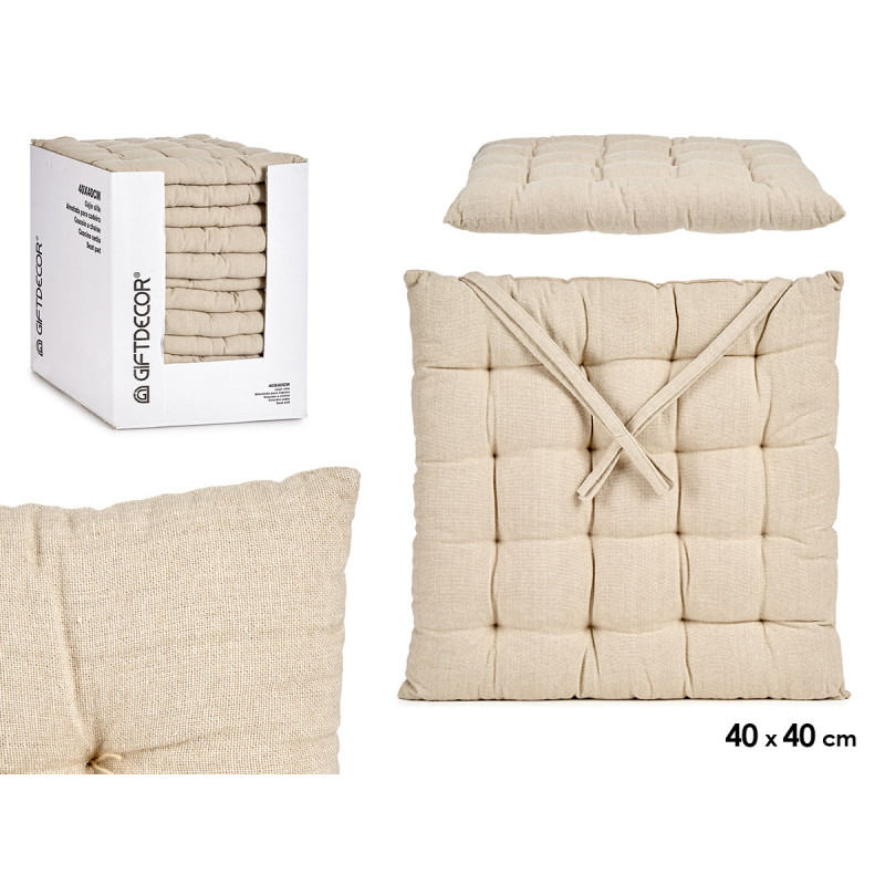 CREME PLAIN CUSHION 