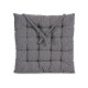 COUSSIN LISSE GRIS FONCE