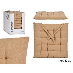 COUSSIN LISSE BEIGE