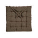 BROWN PLAIN CUSHION 