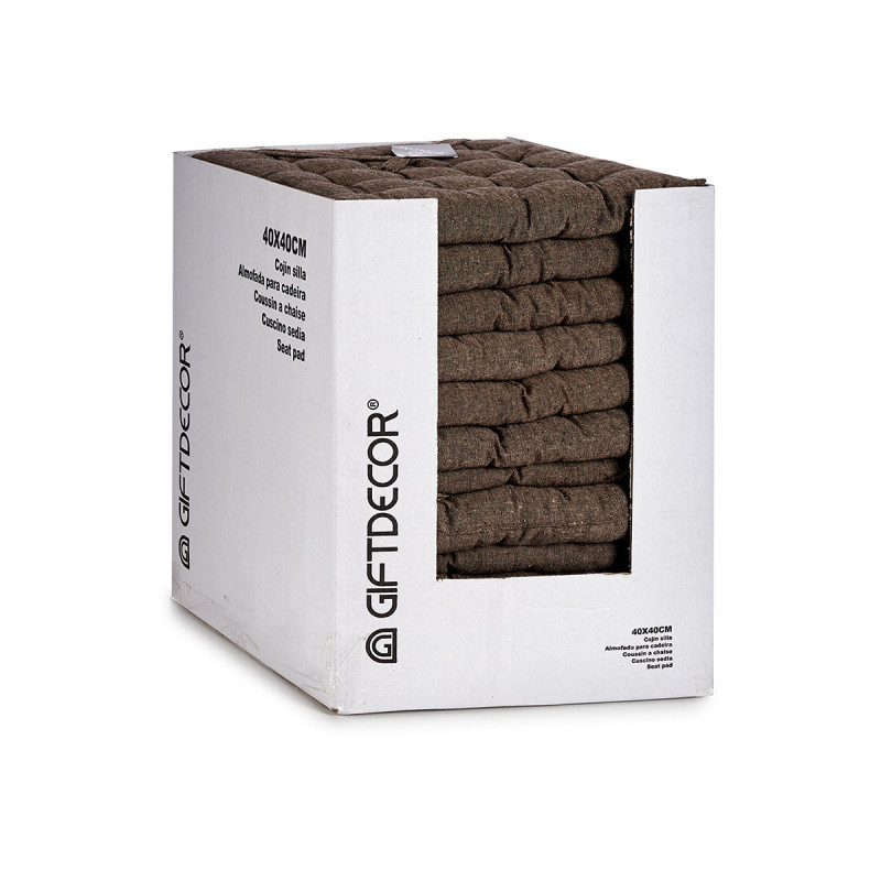 COUSSIN LISSE MARRON