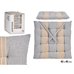 COUSSIN RAYURES GRIS