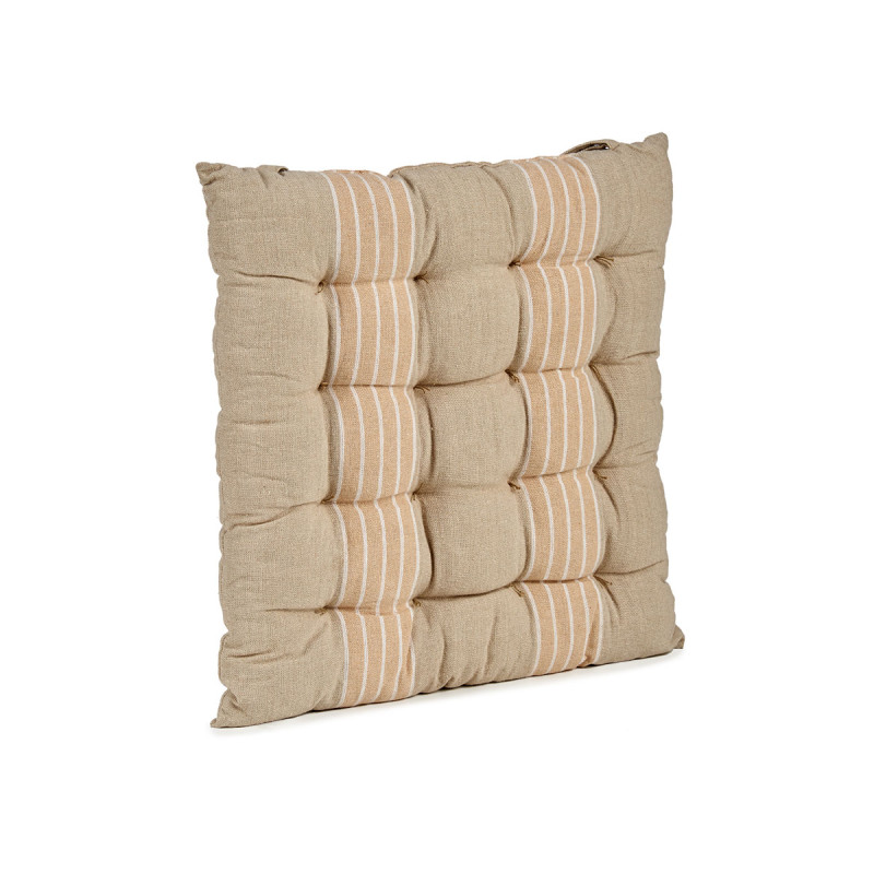 CREME STRIPED CUSHION 