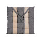 COUSSIN RAYURES GRIS FONCE